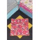 Lingettes 12X12cm par 3 "Petites Fleurs Rouge Moutarde"