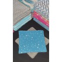 Lingettes 12X12cm par 3 "Etoiles Bleu et Gris"