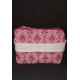 Lingettes 8X12cm par 12 + Panier "Eventail Japonais prune et framboise"